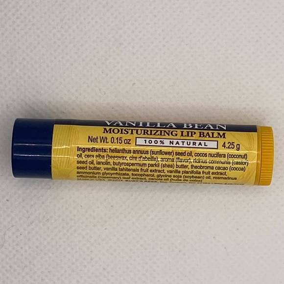 NEW Lot of 6 Burt's Bees Vanilla Bean Moisturizing Lip Balm 100% Natural - Picture 4 of 8